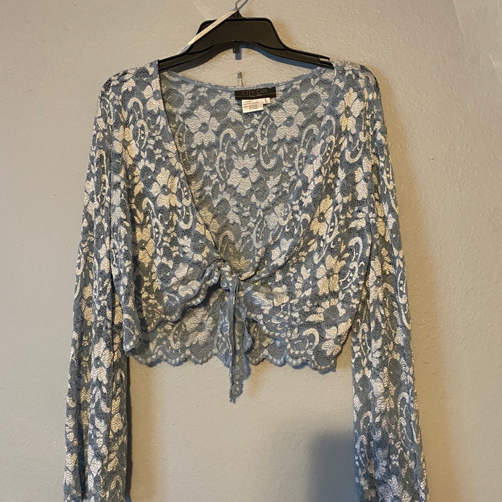 Vintage city girl three piece lace maxi skirt set